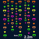 Glow Neon Party Supplies Neon Paper Garland Tassels Triangle Flags Bunting Birthday Party Wedding Black Light Reactive UV Decor