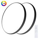 Oeegoo 24W Ceiling Light with Remote Control, 2400LM LED Lamp Controllable by App, Bedroom Lamp with 16 Million Colors, Ø30CM