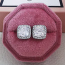 2026 Pink Silver Color Zircon Stud Earrings For Women Earing Girl Party Gift 1 dollar items Gothic freeshipping y2k Jewelry Z7