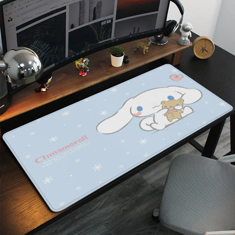 Cartoon C-Cinnamoroll Kawaii Mouse Pad Gamer GAMING MOUS Mausepad Pc Accessories Table Pads Keyboard Mat Deskmat Mousepad Mats