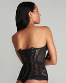 The Échappée | Lace-Up Strapless Corset Top — Summer 2026