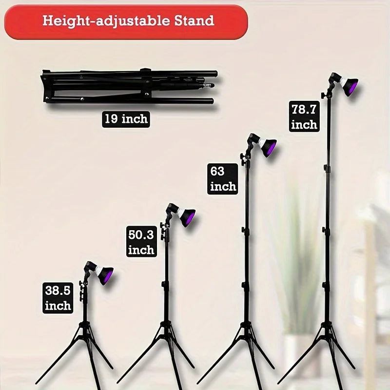 54W Tanning Lamp uv Solarium Lamp for Tanning Body 18PCS LEDS Tanning Lamp at Home Wavelength 450nm & 850nm Skincare Sun Lamp