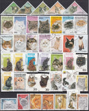 Cats Pets Animals 50 100 Pcs/lot Topic Stamps World Original Postage Stamp with Postmark Good Condition Collection No Repeat