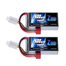 2pcs Zeee 2S 1500mAh Lipo Battery 7.4V 60C with Deans Plug for FPV Drone Boat RC Car Racing Hobby Specialized Lipo Model Parts