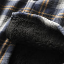 Autumn Winter Men's Fleece Linend Warm Shirt Jackets Thickened Long Sleeve Flannel Checked Shirts Vintage Casual Men Shirt Coats
