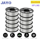 JAYO 3D Filament Printer PLA PLUS/PLA /PETG/PLA+2.0/ABS/TPU 1.75mm 10Rolls for FDM 100%No bubbel 3D Printer Materials DIY Gift