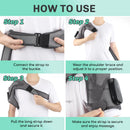 Adjustable Heating Vibration Shoulder Brace Support, Electric Heating Pad for Shoulder, Left and Right Shoulder Massager Warming