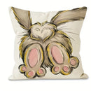 Easter decoration pillow cover bunny print living room sofa cushion cover farmhouse home room decoration holiday gift