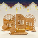 DIY Ramadan Decoration 2024 Eid Mubarak Advent Calendar Home Decoration Ramadan Novelty 2024 Calendar Islamic Muslim Home Deocor
