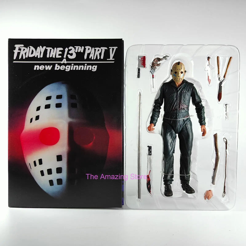 The 13th Figure Toys NECA Friday Freddy Jason Voorhees Blood Action Figure Jason Collectible Model Christmas Halloween Gifts