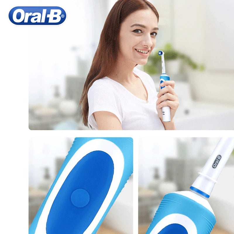 Oral B Electric Toothbrush Rotation Cleaning Oral 3D White Tooth Adult Vitality Tooth Brush Inductive Charging + Gift Brush Head