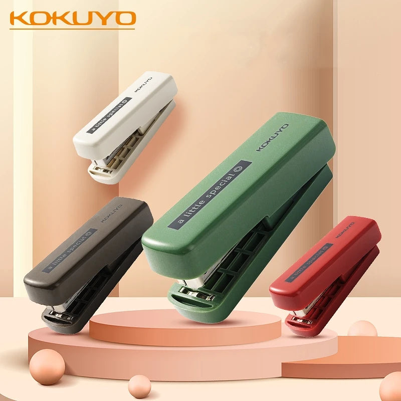 Kokuyo A Little Special Mini Stapler Set 1000pcs 10N Staples Portable Paper Binder Office Binding Tools School F7275