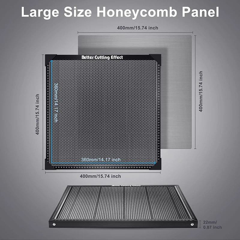 AlgoLaser 40*40cm Aluminum Laser Honeycomb Working Table For CO2 Laser Engraver Cutting Machine CNC Honeycomb Panel Bed Woodwork