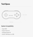 8BitDo SN30 2.4G Wireless Gamepad for Original SNES/SFC (Jade Green)