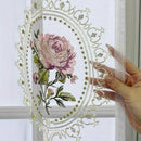 New Arrivals Peony Embroidery Tulle Curtain for Living Room European Elegant Flower Embroidery Sheer Voile Drapes for Bedroom