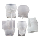 3D Christmas Snowman Elk Deer Silicone Candle Mold DIY Handmade Aromatherapy Gypsum Resin Crafts Making Home Xmas Decoration