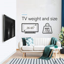 TV Wall Mount Fixed for Most 26"-65" Flat/Curved TVs with Max VESA 400X400mm up to 110Lbs Space Saving Universal TV Bracket