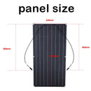 ETFE 300W Flexible Solar Panel Portable Solar Cell Energy Charger DIY Connector for Smartphone Charging Power System Car Camping
