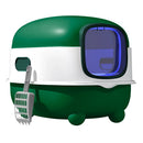 Cat Litter Box, Closed Cat Toilet with Automatic Anti-Sand Cage, Ultraviolet Sterilization and Deodorization, 38x55x36cm