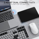 Redragon BK7114 Low-Profile 2.4G BT Kabellose Computer-Tastatur mit 98 Tasten, schlankem Office-PC, Scherenmechanismus, taktilem, leisem Tastenanschlag