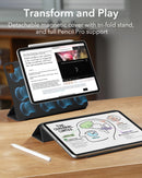 ESR für iPad Pro 13 Hülle für iPad Pro 11 2024 Magnetische Hülle für iPad Air 13 Rebound Smart Dreifach-Ständer Hülle für Air 11 2024