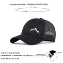 Unisex Mountain Range Stickerei Baseball-Netzkappen Frühling und Sommer Outdoor Verstellbare Freizeit-Hüte Sonnenschutz-Hut