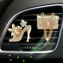Car Air Freshener Auto Outlet Perfume Clip Bling Car Accessories Purse High Heel Car Scent Diffuser Car Decoration For Girls