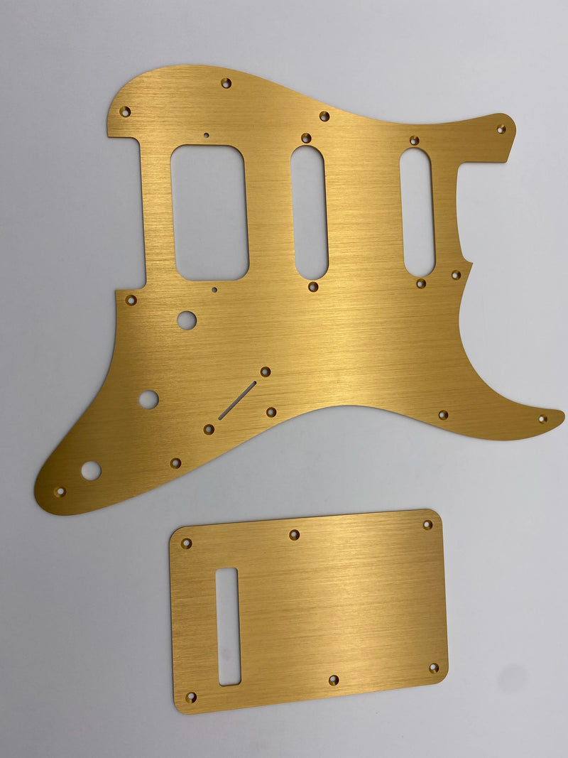 Guitar guard 11-Holes Aluminum Anodized Modern Style Strat SSH Guitar Pickguard Scratch Plate Fits for American/Mexican Fend