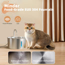 The Stillwater | 2.2L Stainless Steel Cat Drinking Fountain