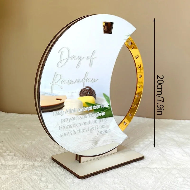 DIY Ramadan Decoration 2024 Eid Mubarak Advent Calendar Home Decoration Ramadan Novelty 2024 Calendar Islamic Muslim Home Deocor