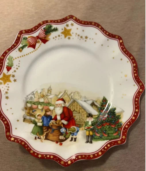 German V Bao Tableware Christmas Biscuits Plate Dish Rectangular Plate Mug Plate Salad Dish