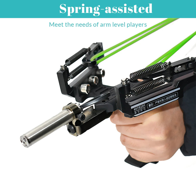Professional Slingshot Metal Laser Fishing Hunting Catapult Outdoor Shooting Sports High Duty Powerful Sling Shot Arrow Rest