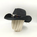 wool cowboy hats men hat felt male fedora with knot  felt hat for summer jazz disco hat for men black fedora hat  wool  hat