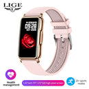 LIGE Fashion Smart Bracelet Women Smartwatch Men Heart Rate Monitor Waterproof Sports Fitness Ladies Smart Watch For Android IOS