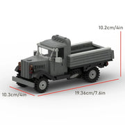 WW2 Militär-LKW Bausteine Transportfahrzeug M8 Leichter Panzerwagen MOC Aufbaumodell Spielzeug für Jungen