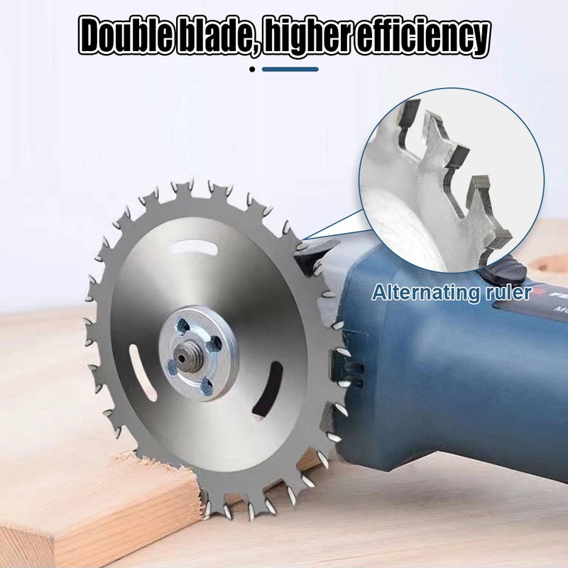 Alloy Circular Saw Blade Wood Cutting Disc Wheel Two Way Woodworking Saw Blades 4 Inches Multitool for Power Tool Angle Grinder