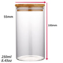 Birthday Candle Making DIY Jars Borosilicate Glass Seal Pot Canister Tea Pot Snacks Bottle Candy Storage Candle Jar Photophore