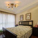 E27 Golden Branch Chandelier, 5-light Retro Metal Ceiling Light, Designed for Lighting in Living Rooms, Bedrooms, Kitchens, Bars