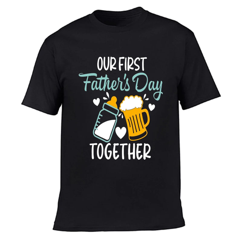 Our First Father's Day Daddy Baby Family Matching Clothes Tops Dad Boys Girls Holiday Party Outfit Papa T-shirt Baby Bodysuits