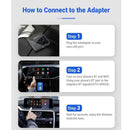 OTTOCAST A2Air Pro Wired to Wireless Android Auto Adapter Smart Box Car Bluetooth Accessories for VW Toyota Benz for Samsung