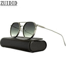 Heavy Metal Sunglasses For Men Round Steampunk Sunglasses Women Trendy Luxe Punk Fashion Glasses Gafas De Sol Hombre Zonnebril