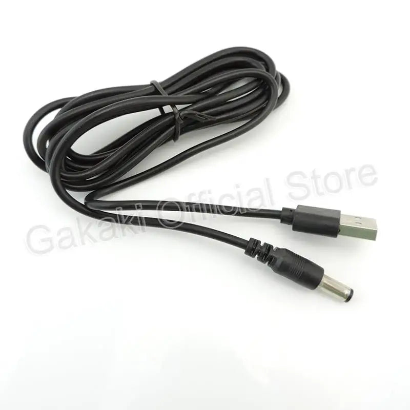 USB 2.0 Male A to DC 5.5mm x 2.5mm Plug Jack DC Power Cord Socket Connector 5V Cable Line 5.5mm*2.1mm