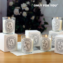 Clear scented candle companion gift return gift fragrance European style romantic candle lamp table incense handmade soy wax