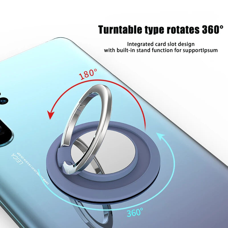 Finger Ring Holder Stand Grip Tok 360 Degrees Rotating Suitable For Phone Magnetic Car Phone Holder Portable Foldable Pop Socket