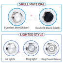 12/16/19/22/25mm Bi/tri-colour RGB Short Stroke Mini Waterproof Metal Push Button Switch Power Led Light Momentary 5/12/24V 1NO