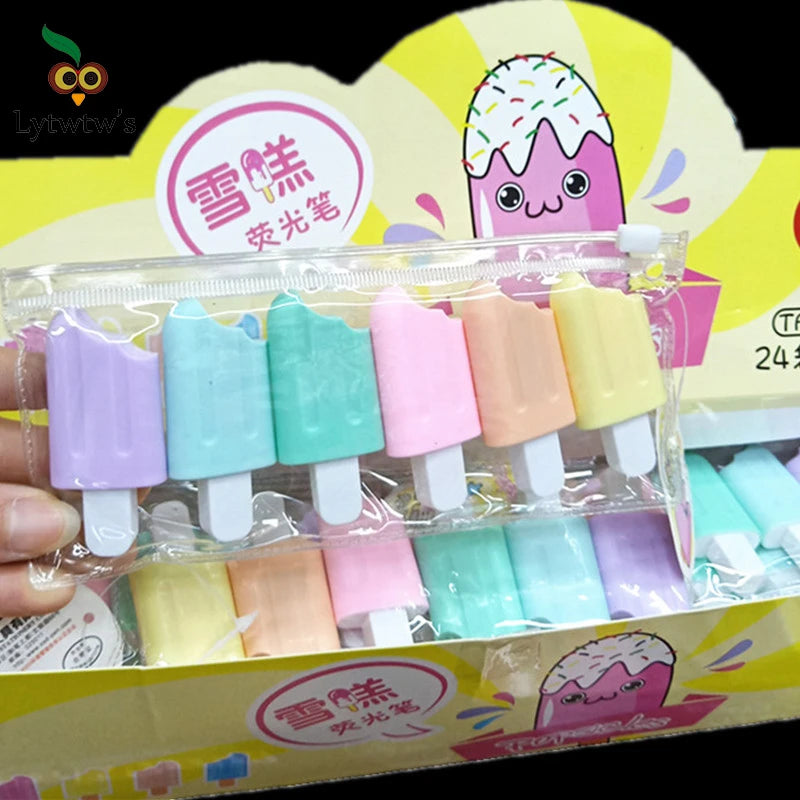 2 Pack Cute Iscream Ice Cream Candy Color Highlighter