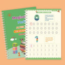 Deutsche magische Bücher für Kinder wiederverwendbar 3D-Rille magisches Notizbuch Schreiben für Beschriftung Kalligraphie Set Montessori Ring Notizbuch