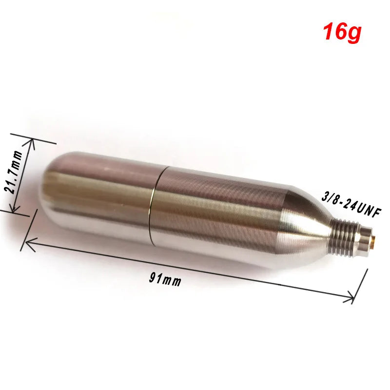 Refillable Co2 Cartridge Fast Charging for 8g 12g 16g Recycle Cylinder Riding Cycling Fill Fitting Disconnect Inflation Adapter