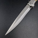 The Timber Edge | 12-Inch Stainless Steel Folding EDC Knife with Walnut Handle