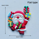 2025 Christmas Cake Decoration Lying Santa Claus Letters Merrychristmas Cake Toppers Christmas Tree Mini Santa Cupcake Toppers